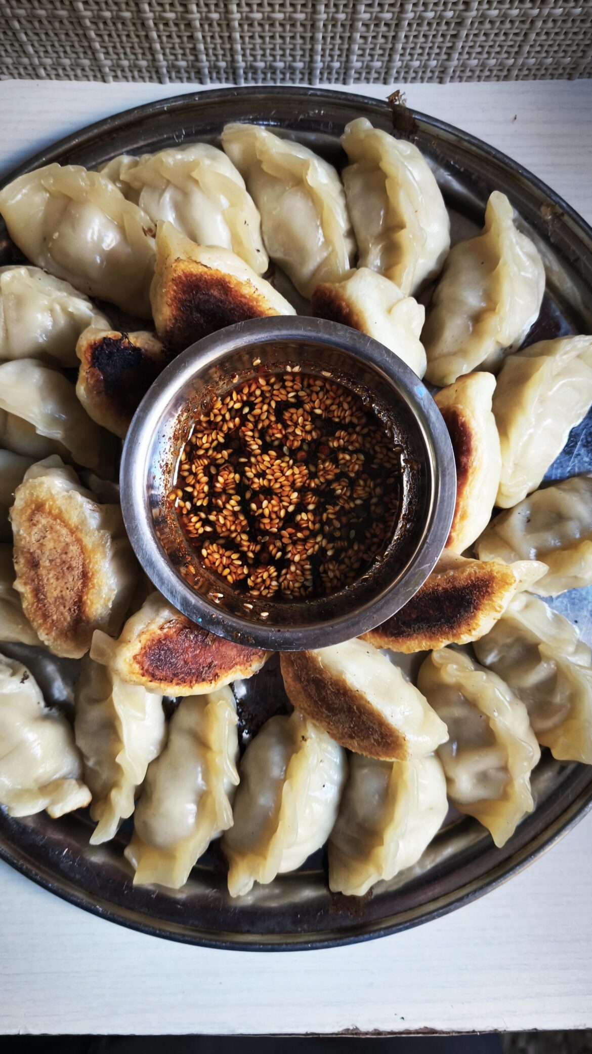 My attempt at potsticker dumplings