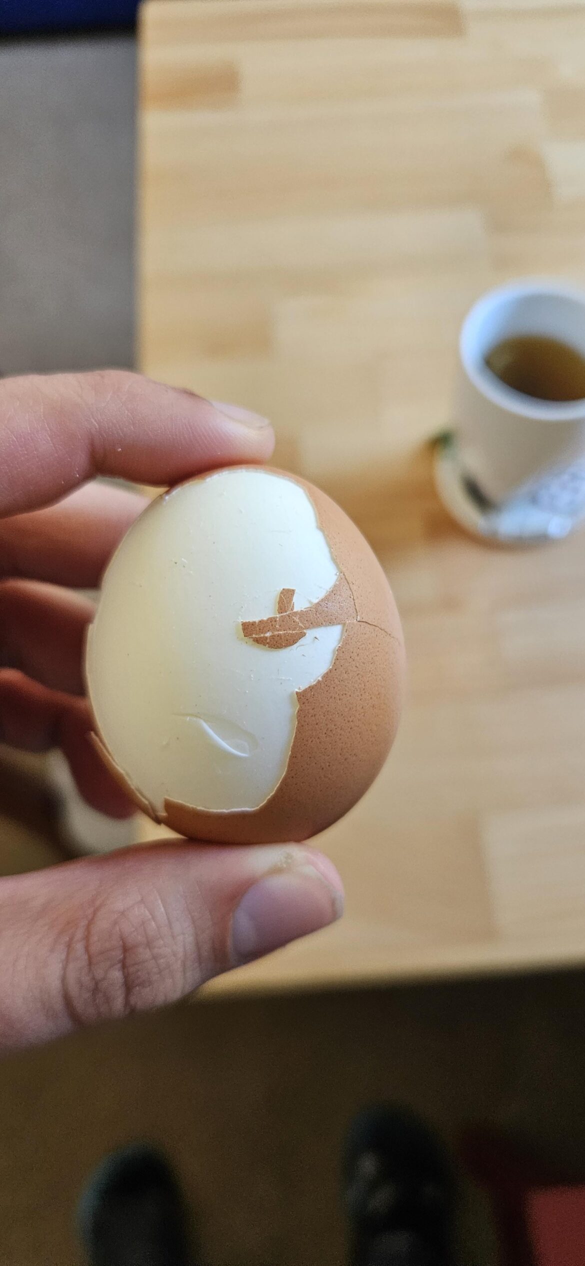 I think my egg is thanking me for eating it.