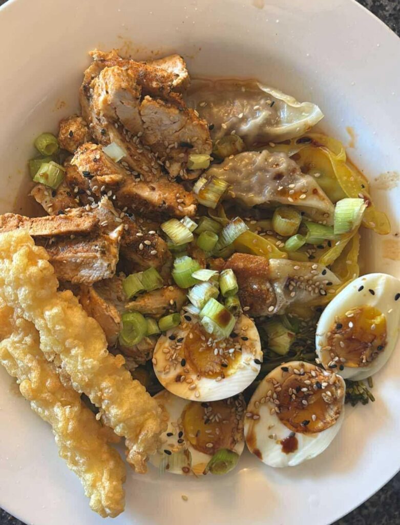 Homemade chicken ramen