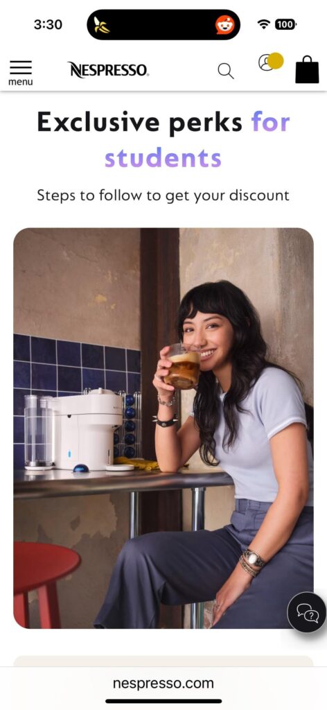 Nespresso Student Club in Canada