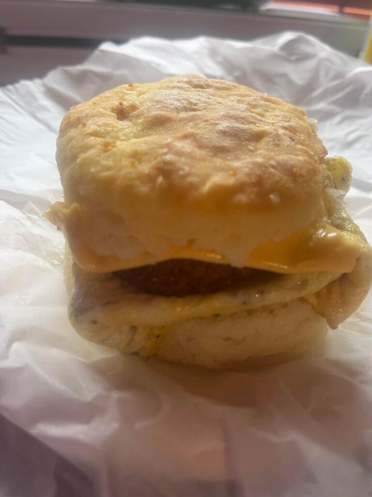 Country Fried Steak Biscuit Sandwich