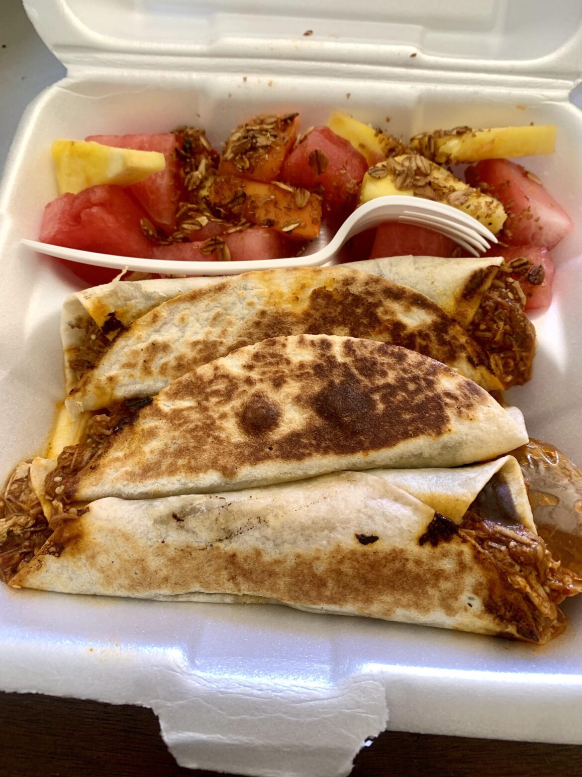 Burritos de tinga de pollo, Oaxaca