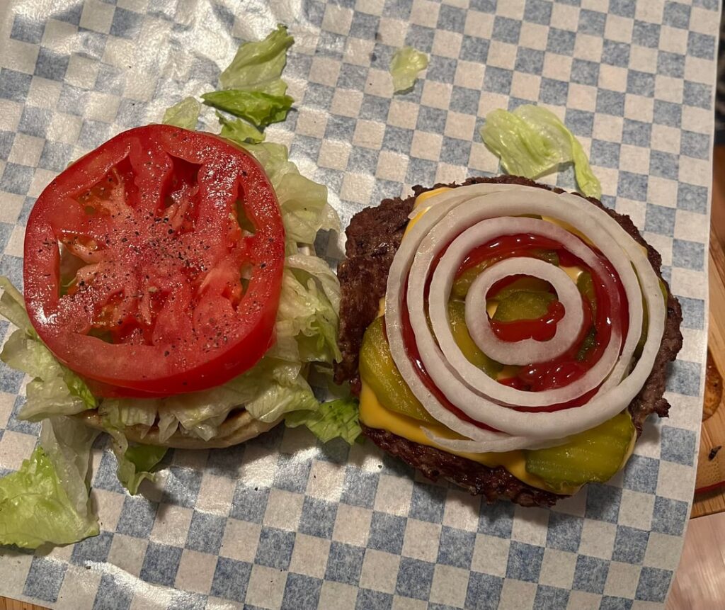 [homemade] Double cheeseburger