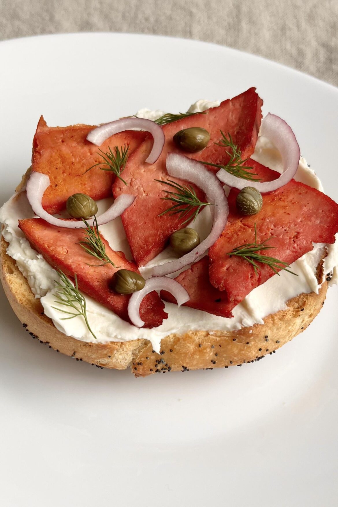 I’m obsessed with this vegan “smoked salmon”