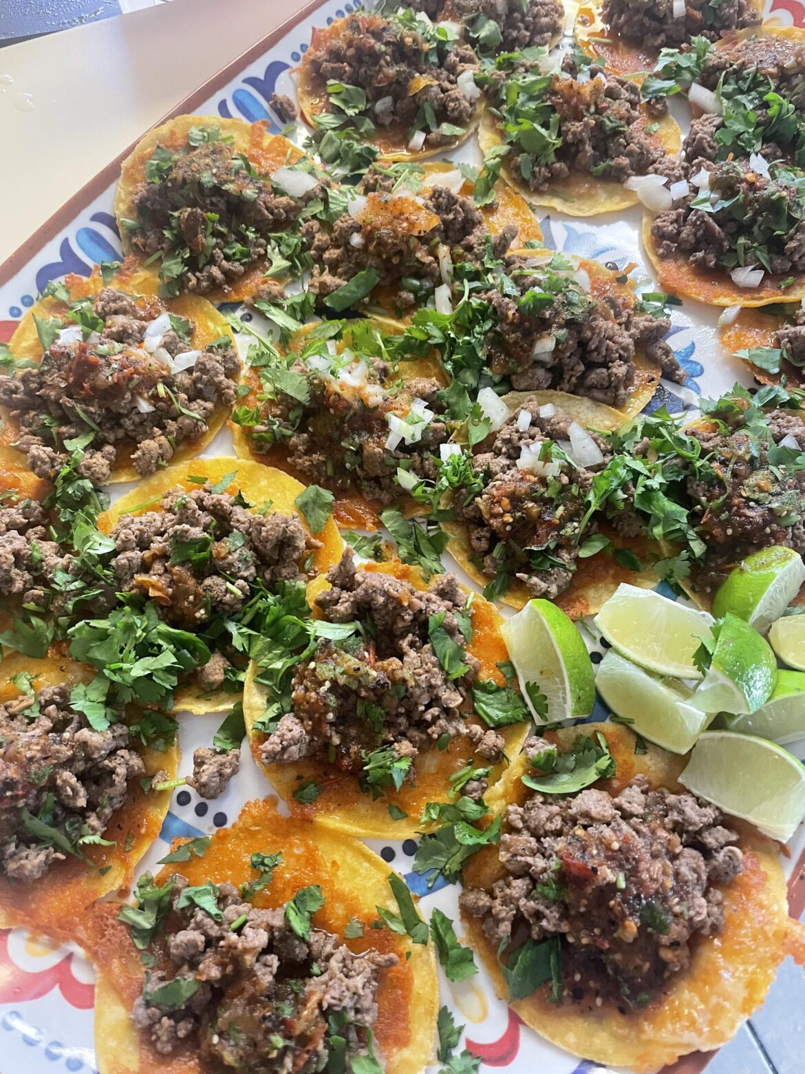 Taco night, not bad for an Irishman.