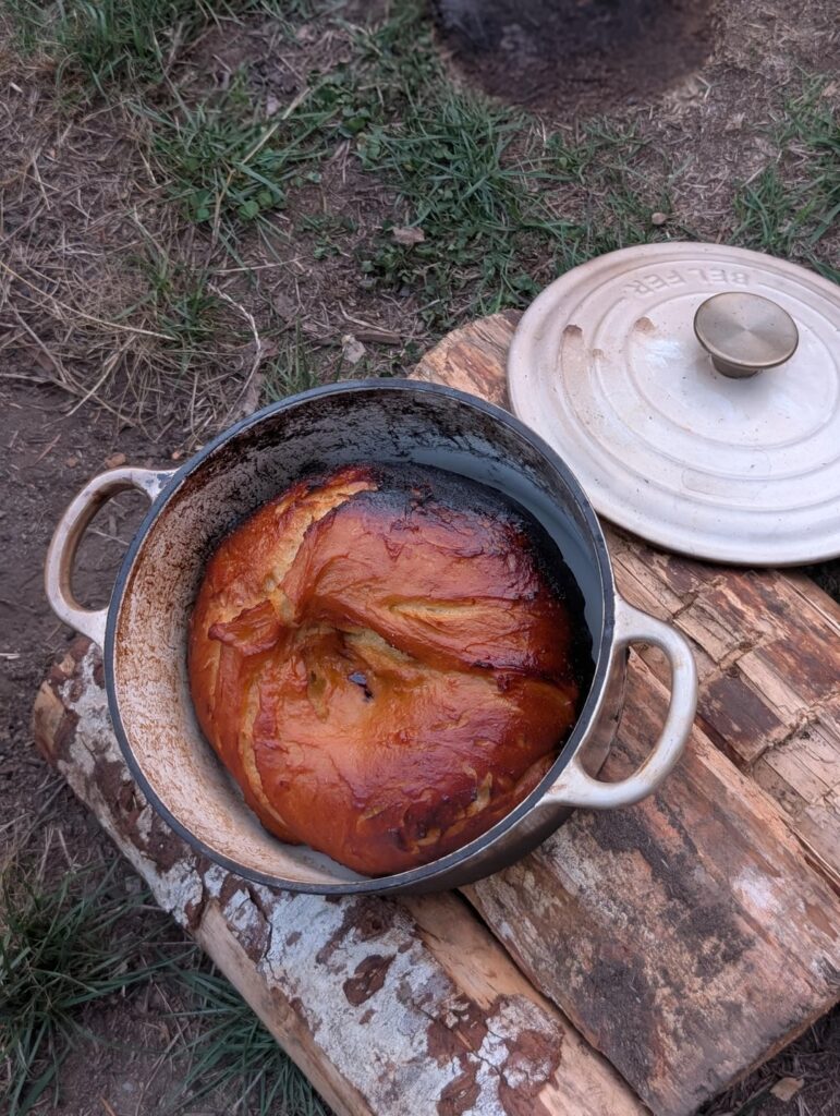 Sourdough while camping