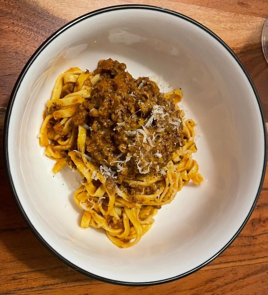 ‘Impregnate me’ tagliatelle al ragù Bolognese