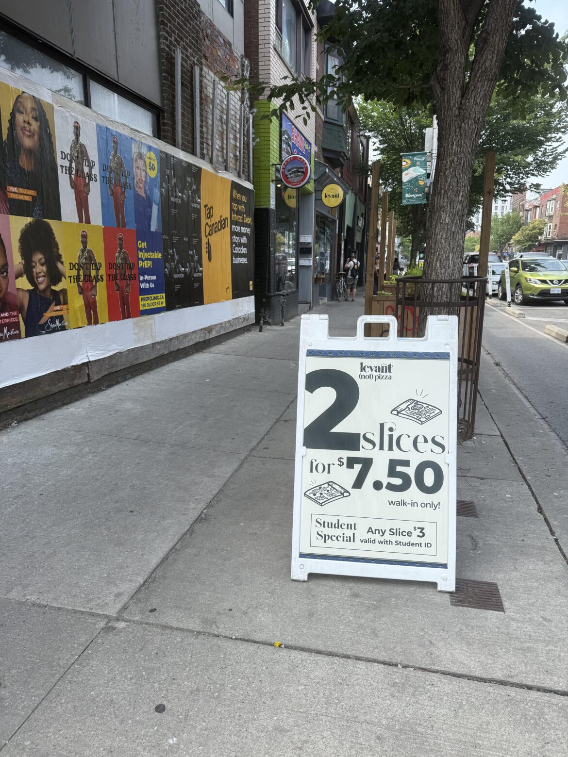 Levant Pizza - 899 Bloor W - $7.5/2 Slices Deal and $3 Student Deal