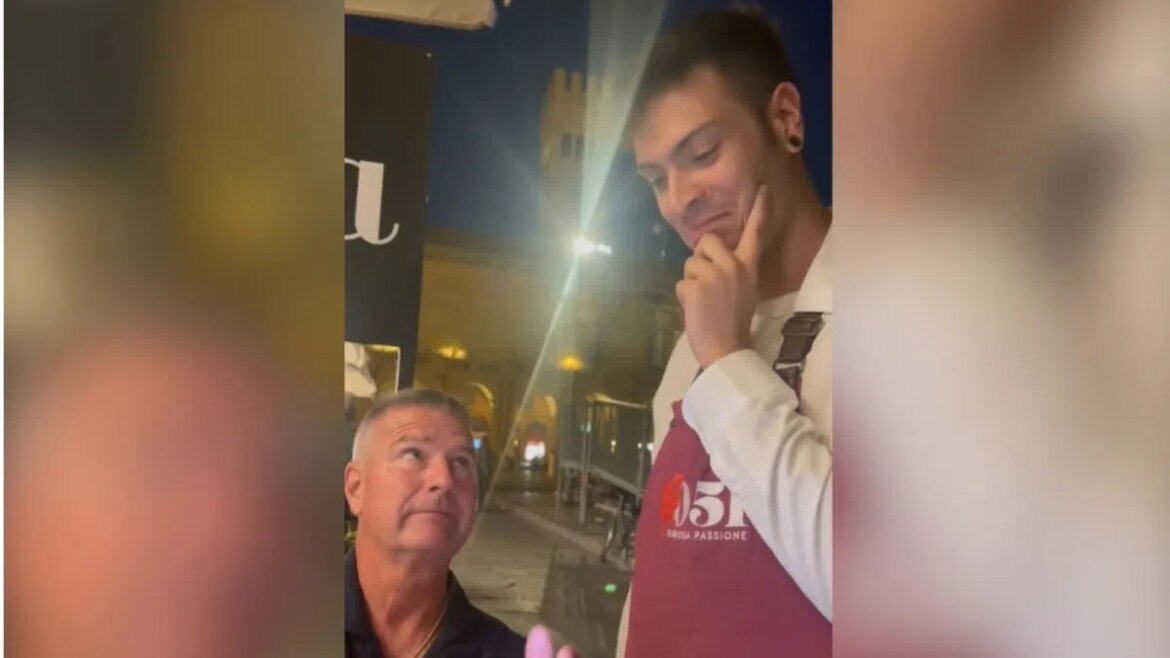 Waiter Disturbed By Boston Dad Ordering Olive Garden Chicken Parm in Italy