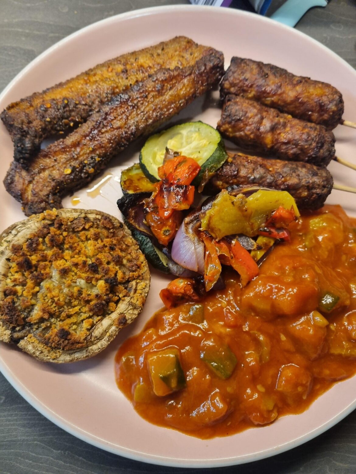 Homemade mish-mash tonight. Blooming lovely...