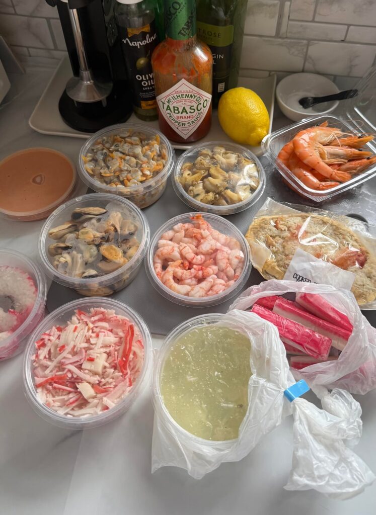 Seafood stall binge for my Birthday 🇬🇧 🦐🎂