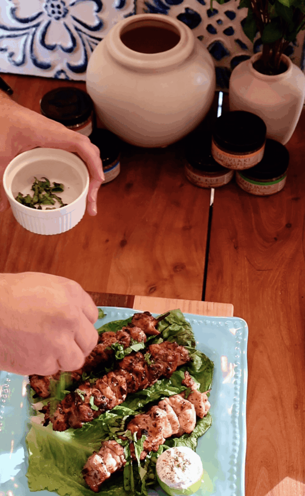 Easy Mediterranean Chicken Skewers