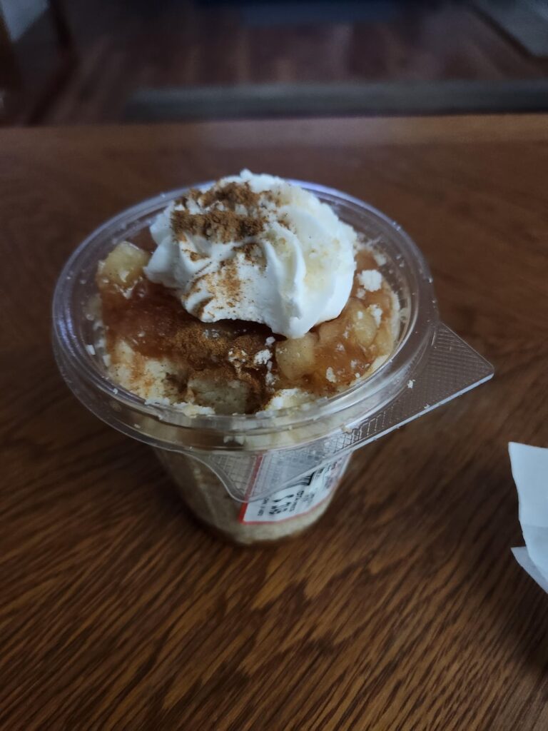 My store says these cake sundae cups are 300 cals its just cake and some apple filling is this accurate when full?