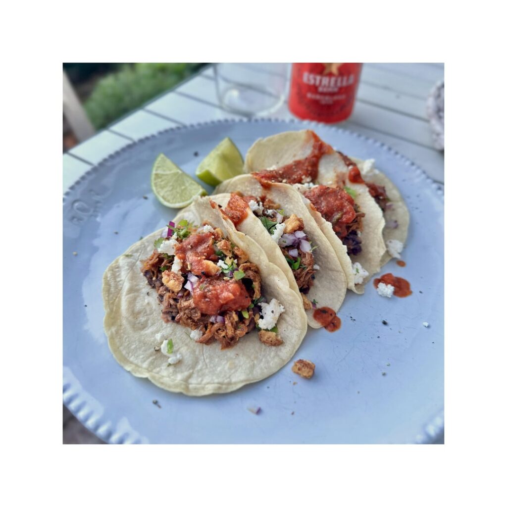 Pork Cochinita Pibil w/ black beans and crackling Pork Cochinita Pibil w/ black beans and crackling