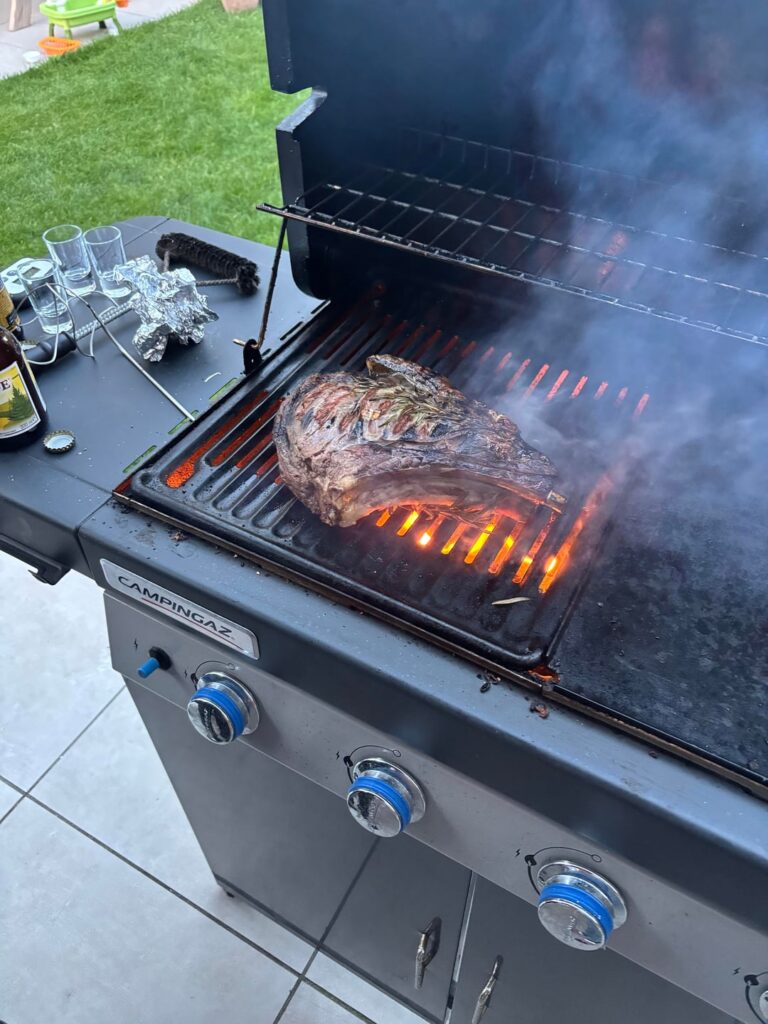 Grilled my first “tomahawk”