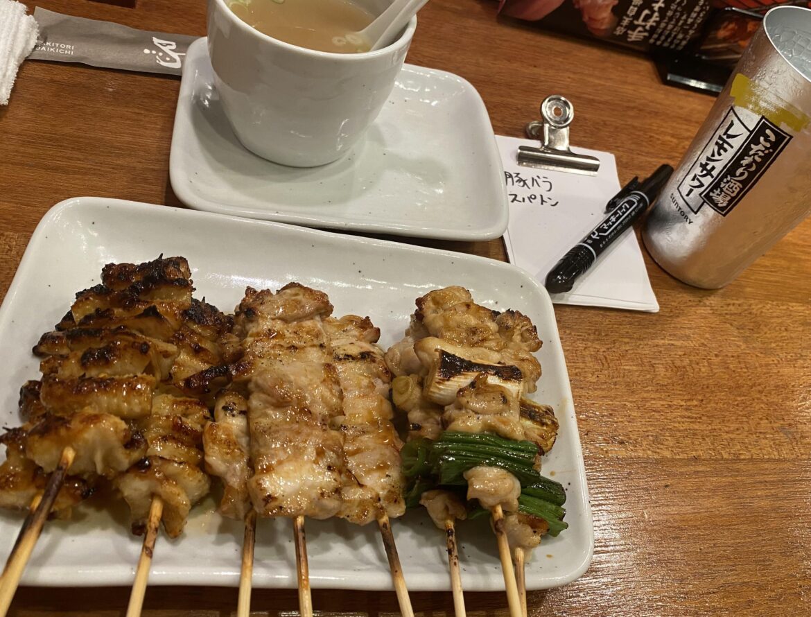 Yakitori dinner at yakitori daikichi 大吉