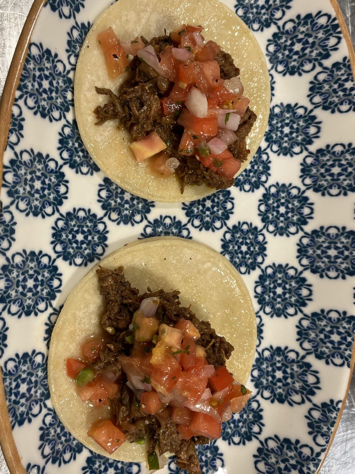 Beef rib tacos