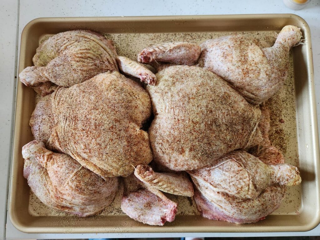 First time spatchcock and smoke