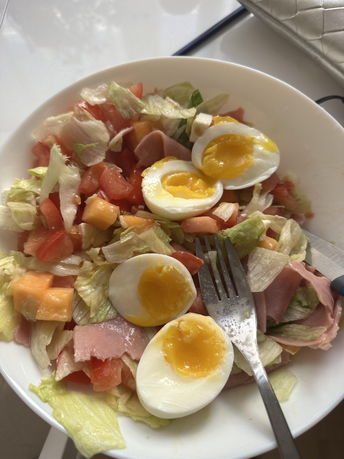 My melon salad was banging