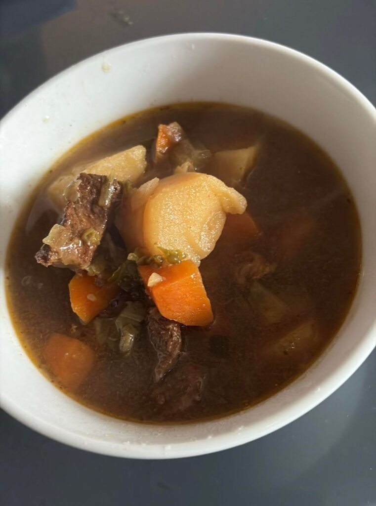 Slow cooked Beef & Vegetable Broth!