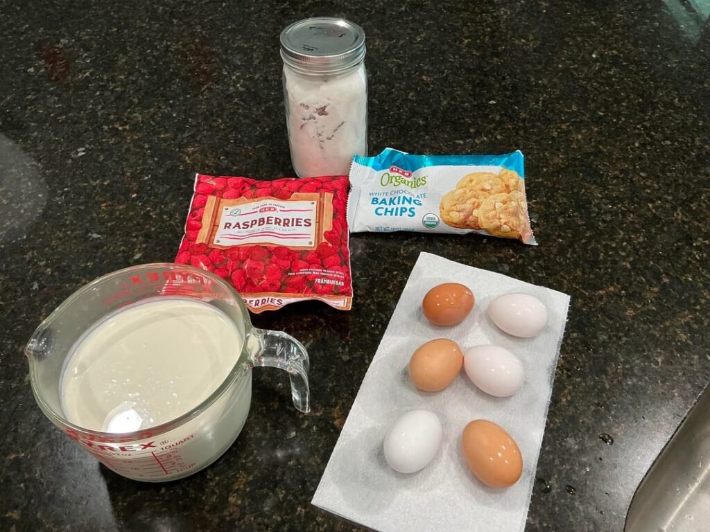 White chocolate raspberry