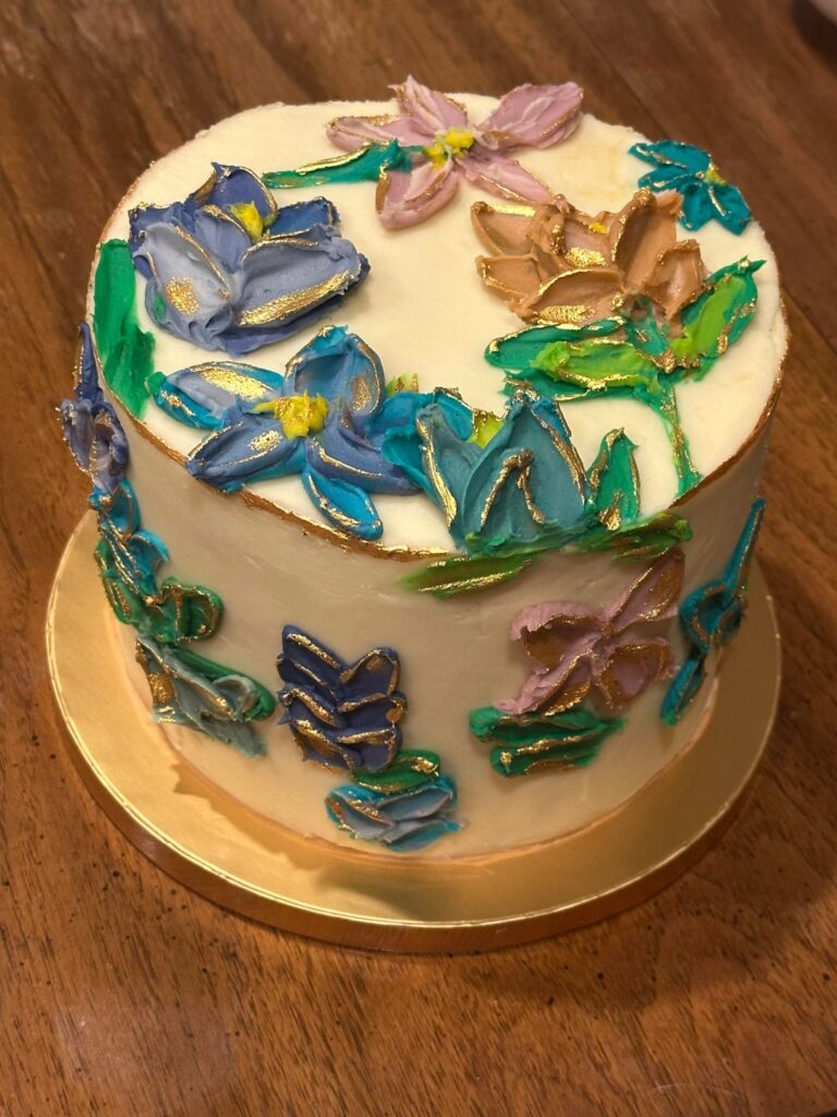 First try with palette knife technique. A lot more challenging than it looks