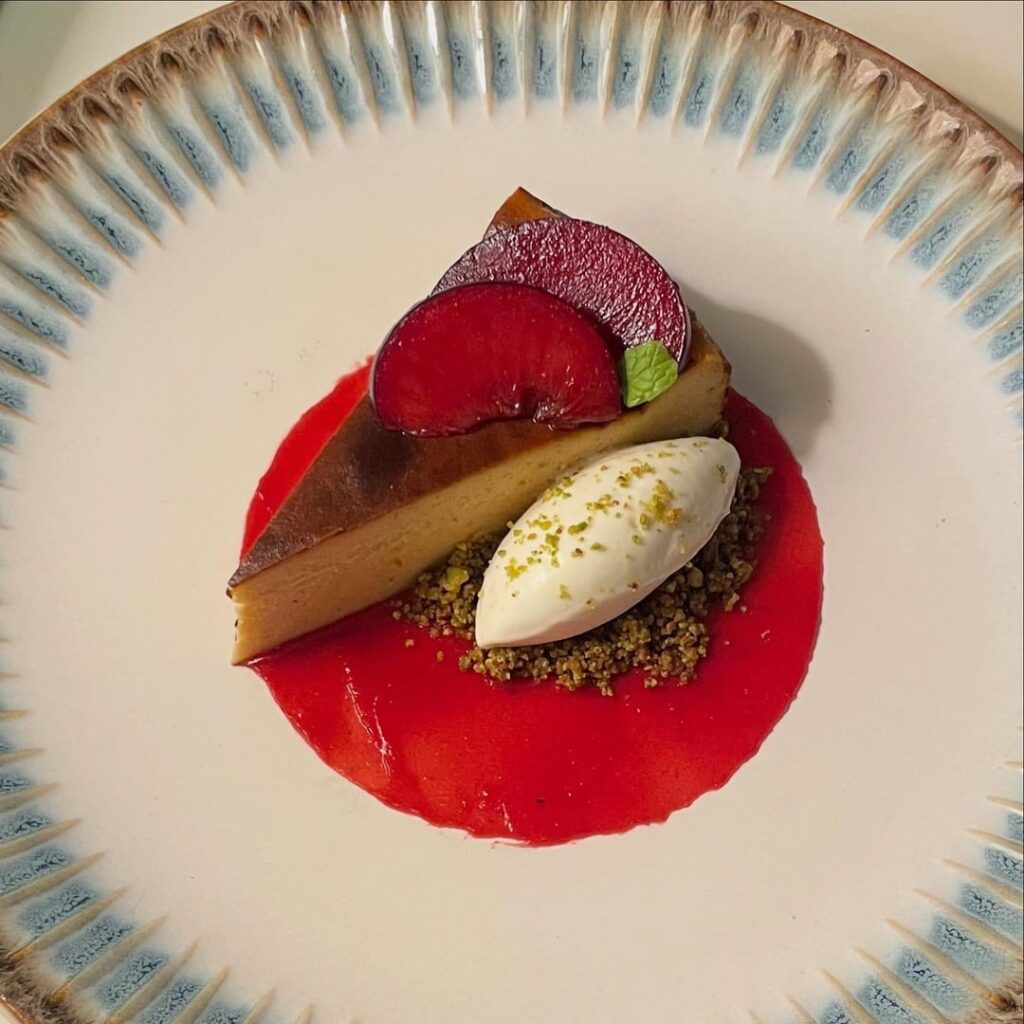 Pumpkin + Plum + Pistachio + Chèvre