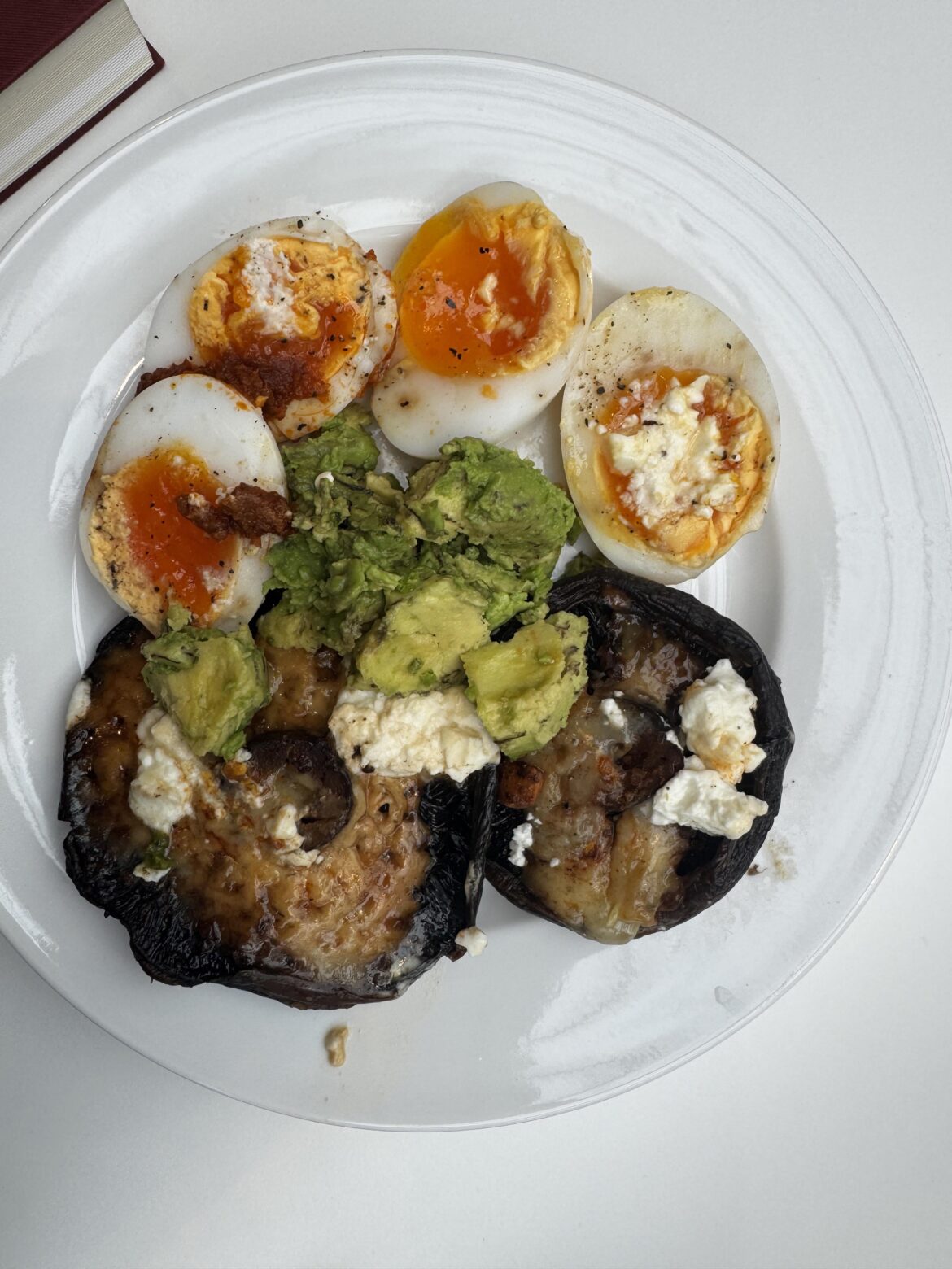 Grilled flat mushrooms for my bread sub with eggs