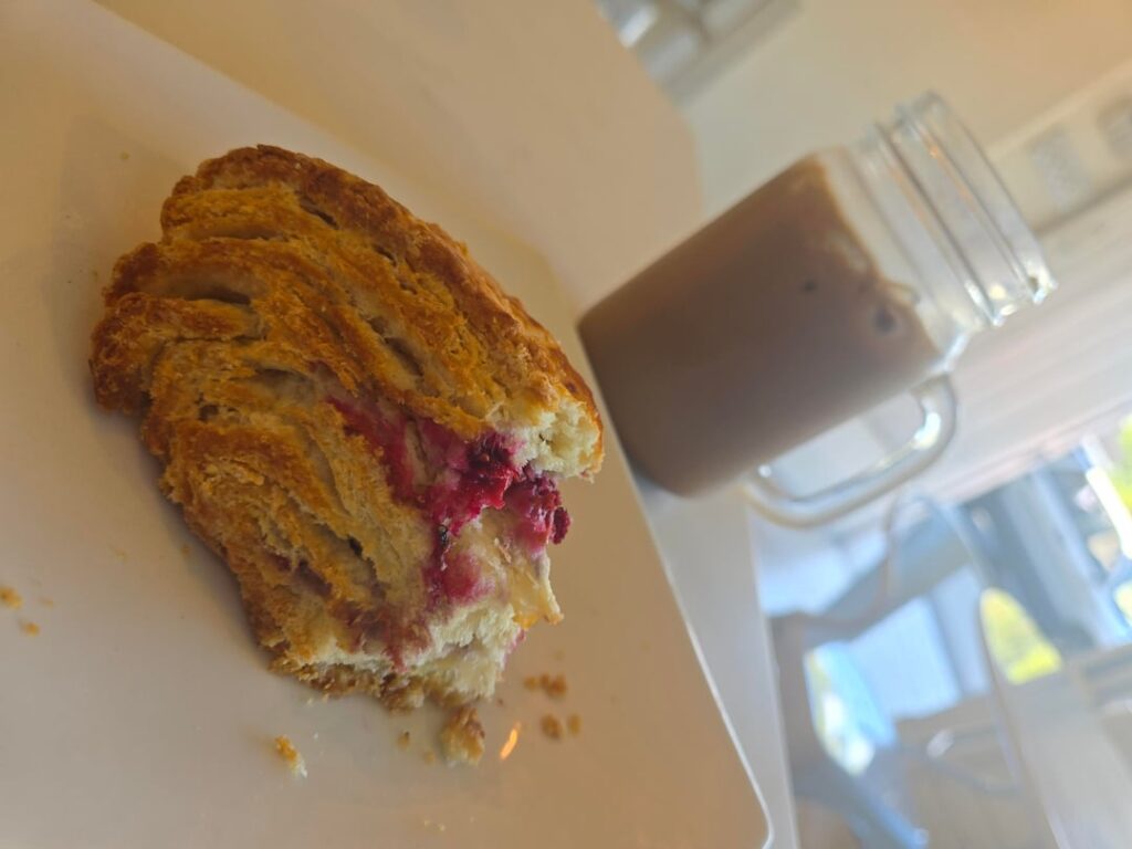 Baker and Scone on St Clair W. Has amazing coffee, as well as scones lol