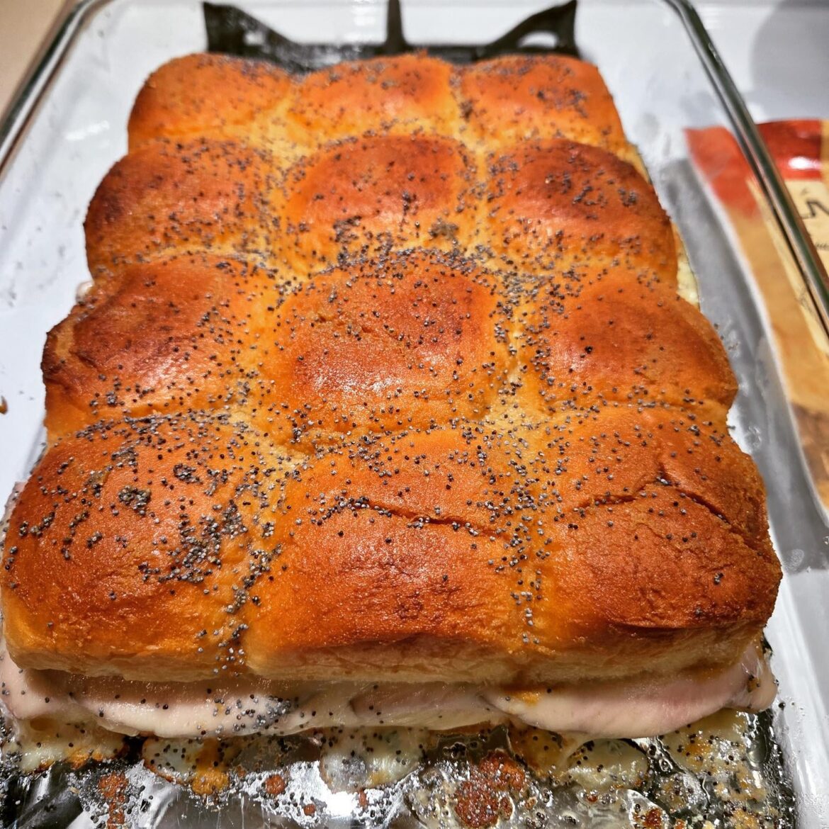 Ham and Swiss sliders.