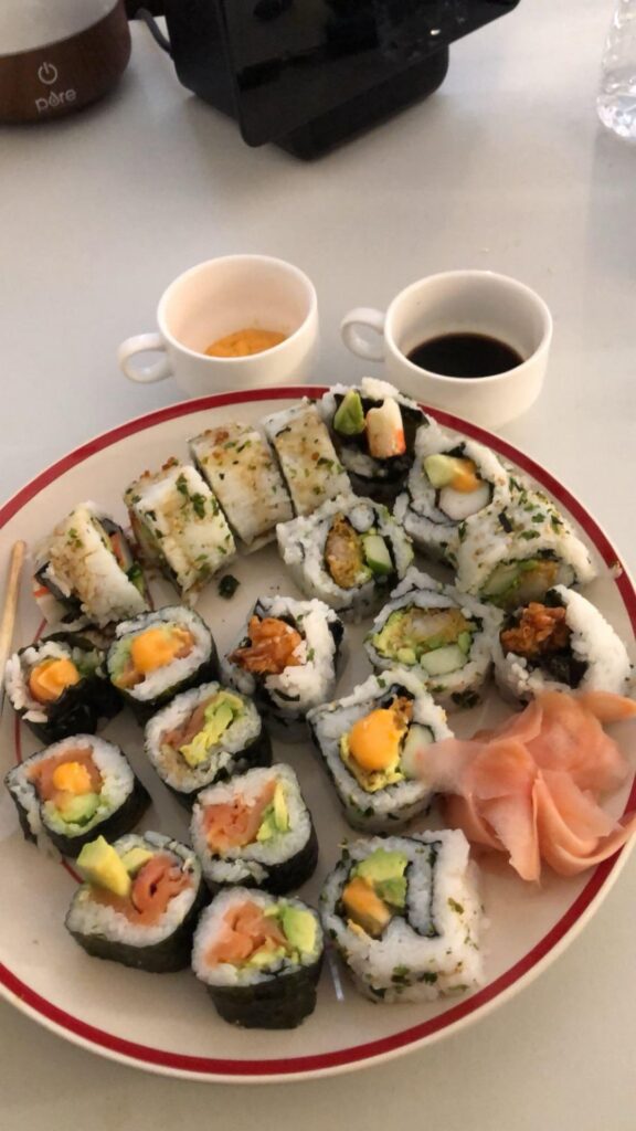 The evolution of my homemade sushi