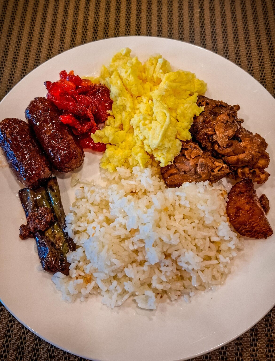 Classic Filipino breakfast on a plate