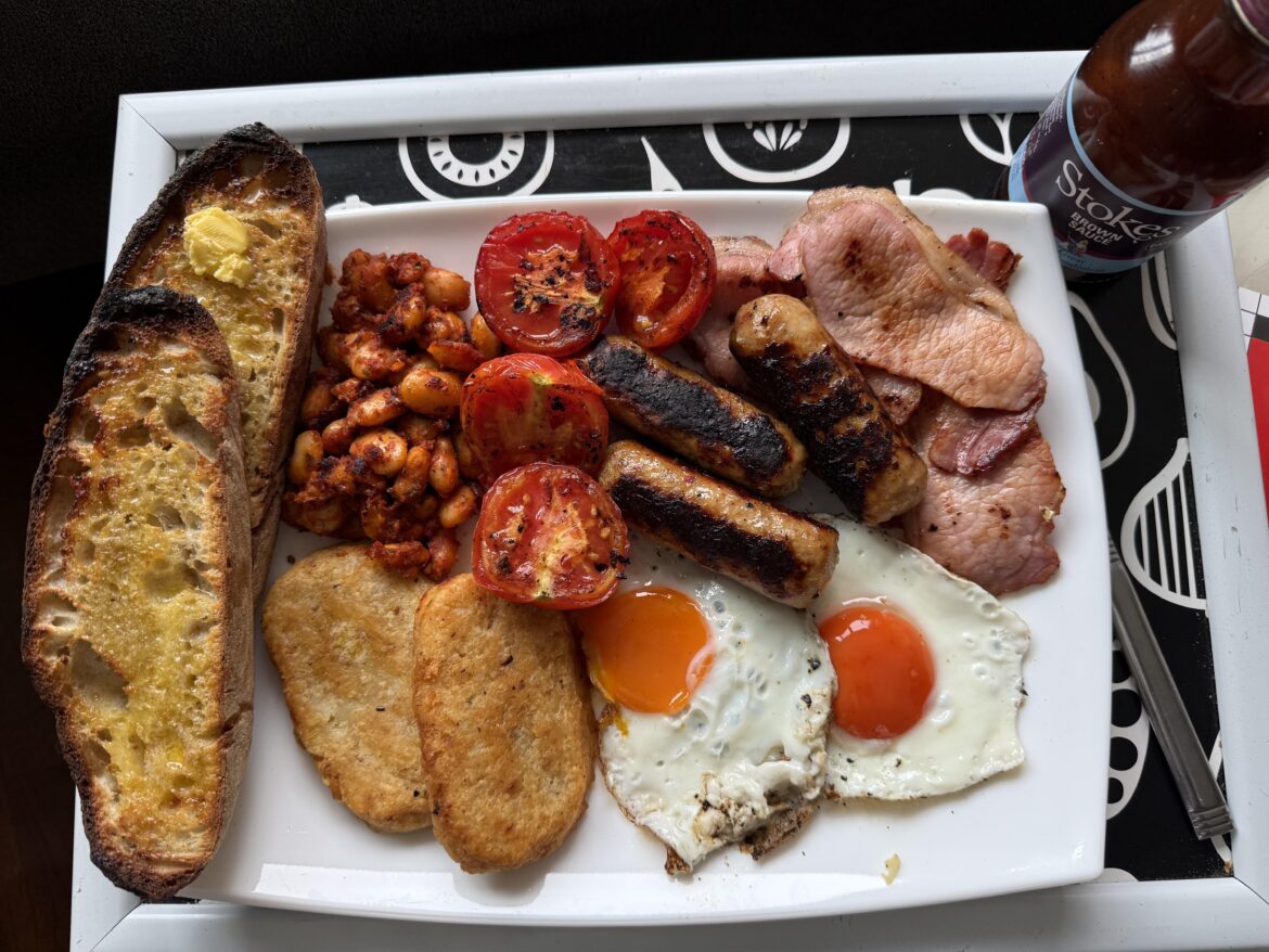 Rate my fry up (everything from scratch)