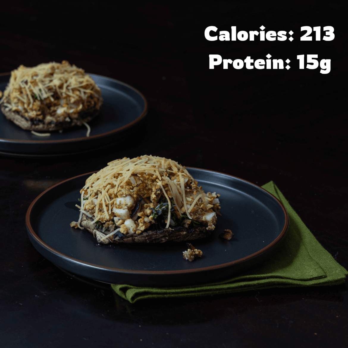 TVP Stuffed Portobello Mushroom