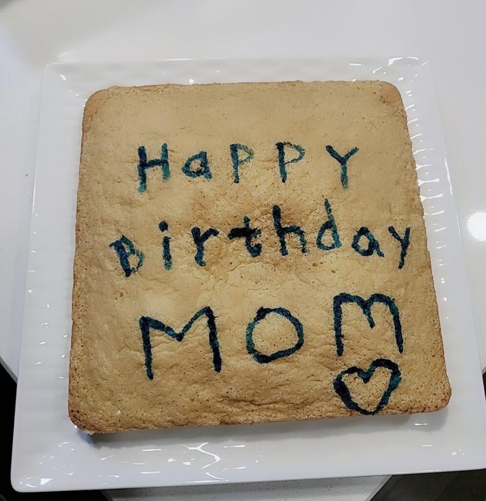 I made this for my mom when I was like 7