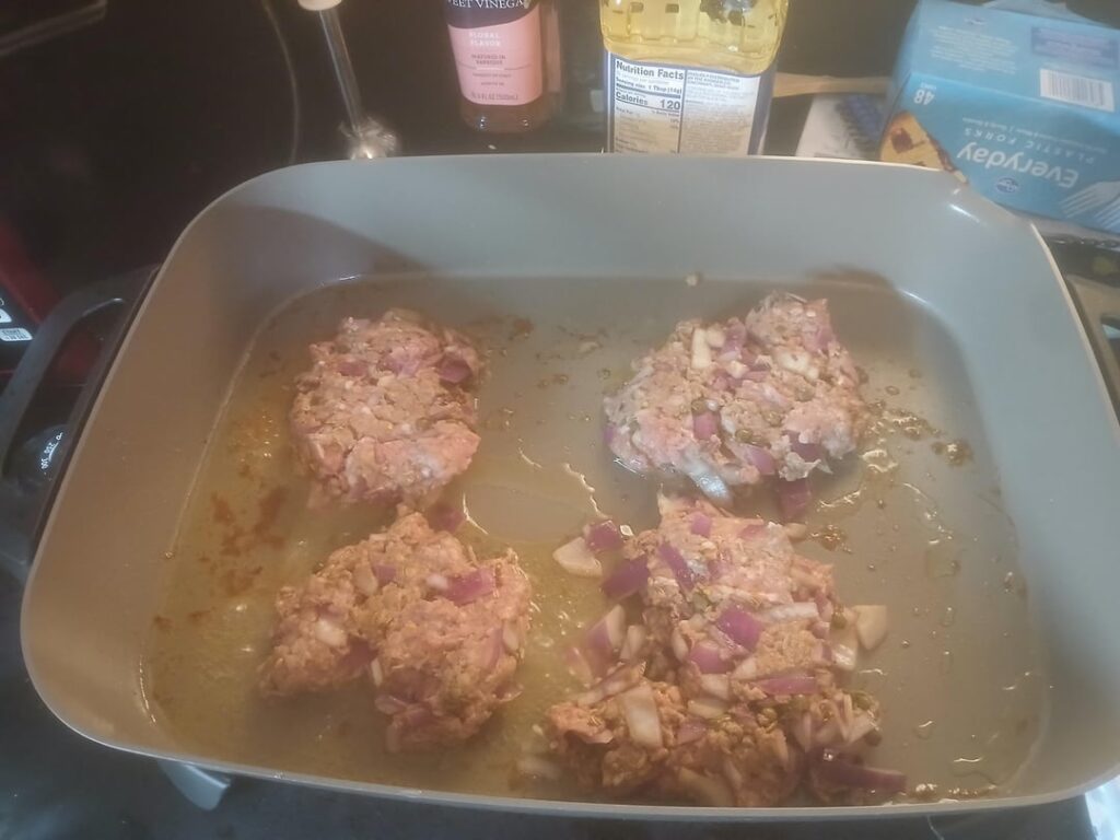 These Burger I just made are onionlicious