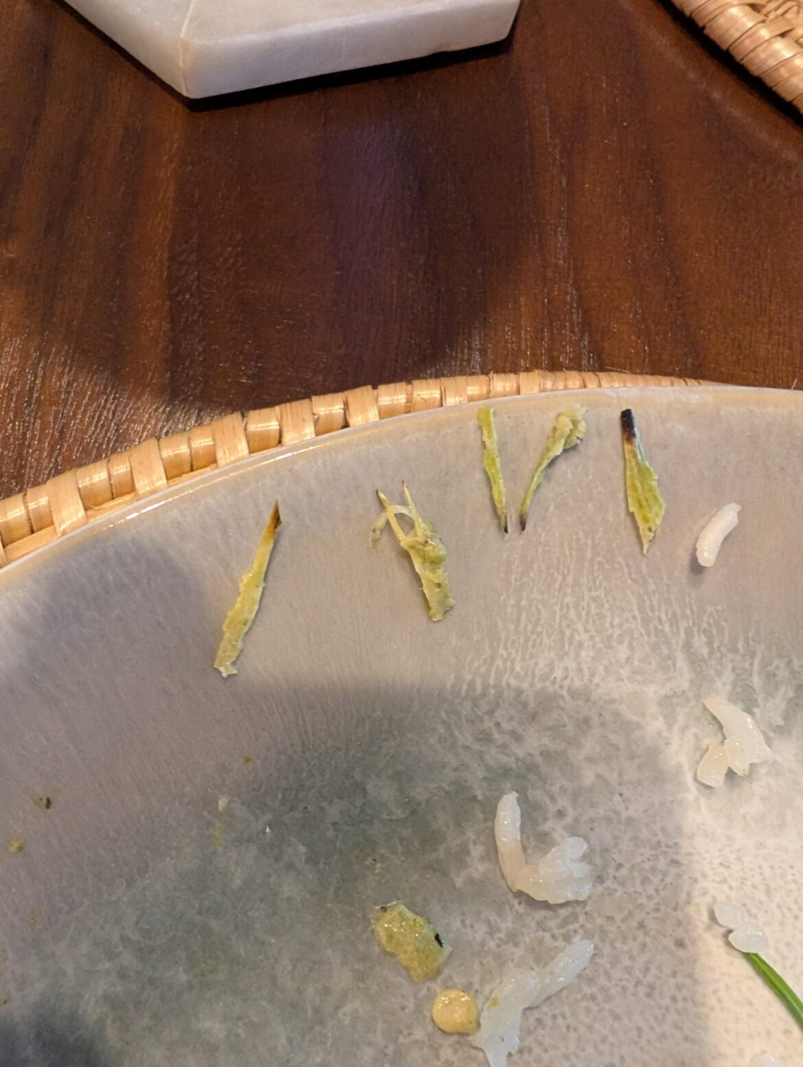 What is this? I think it came from the hatch chiles. Feels hard and thin like fish spines