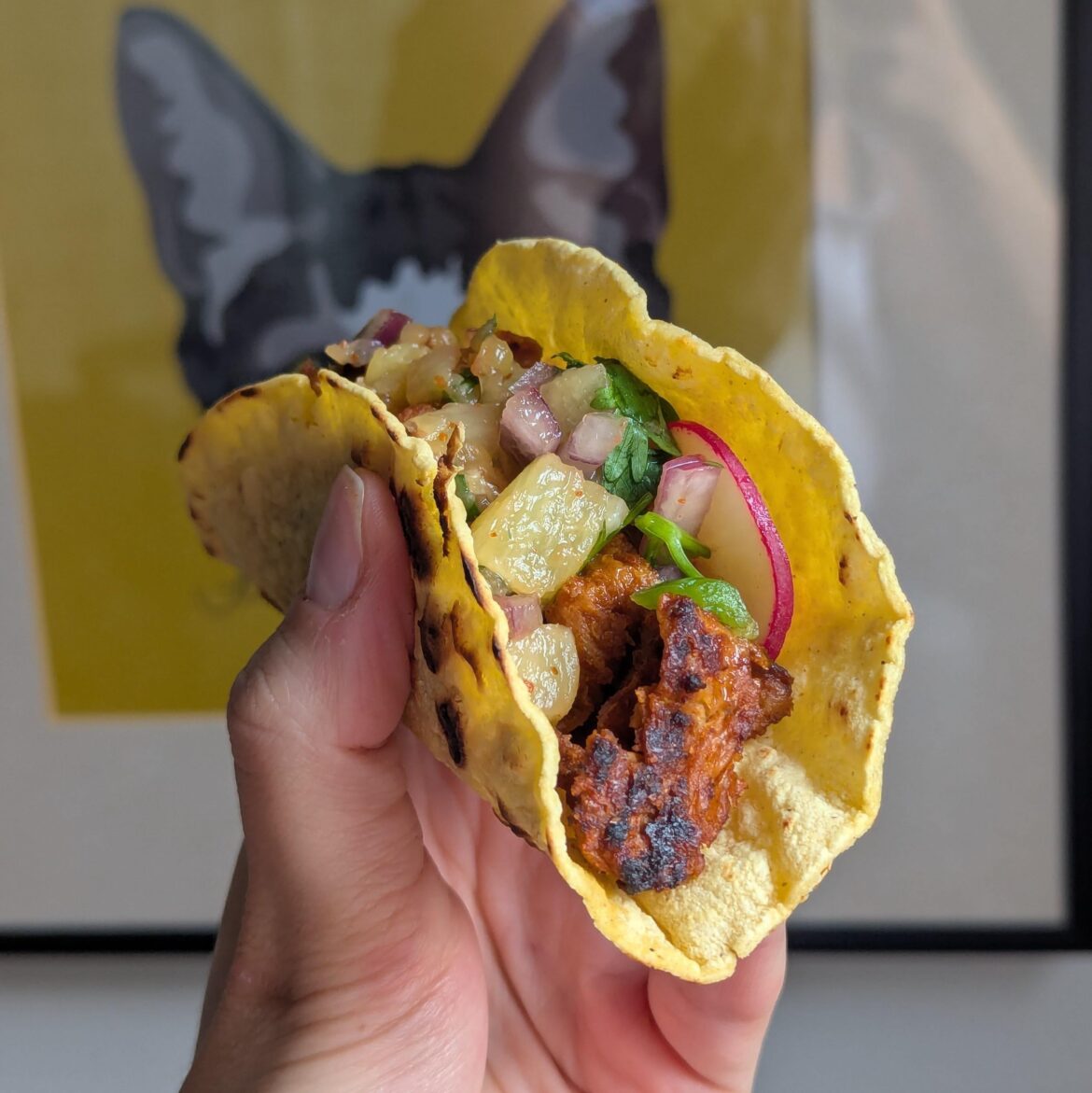 taco al pastor.