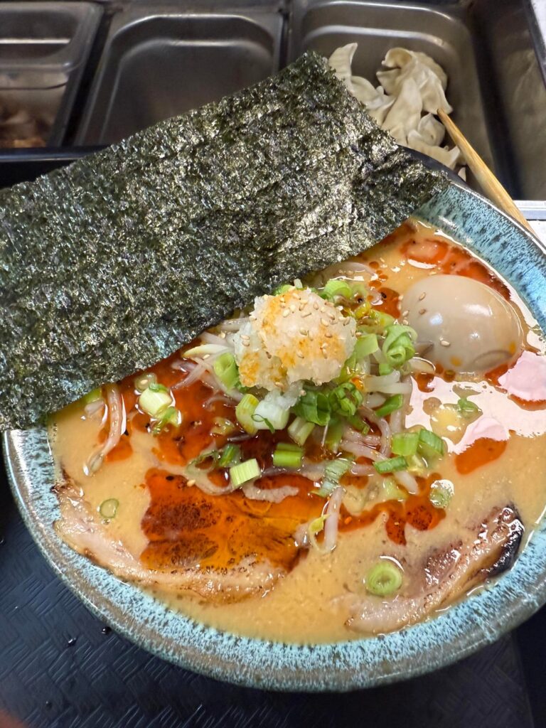 Spicy miso ramen with nori