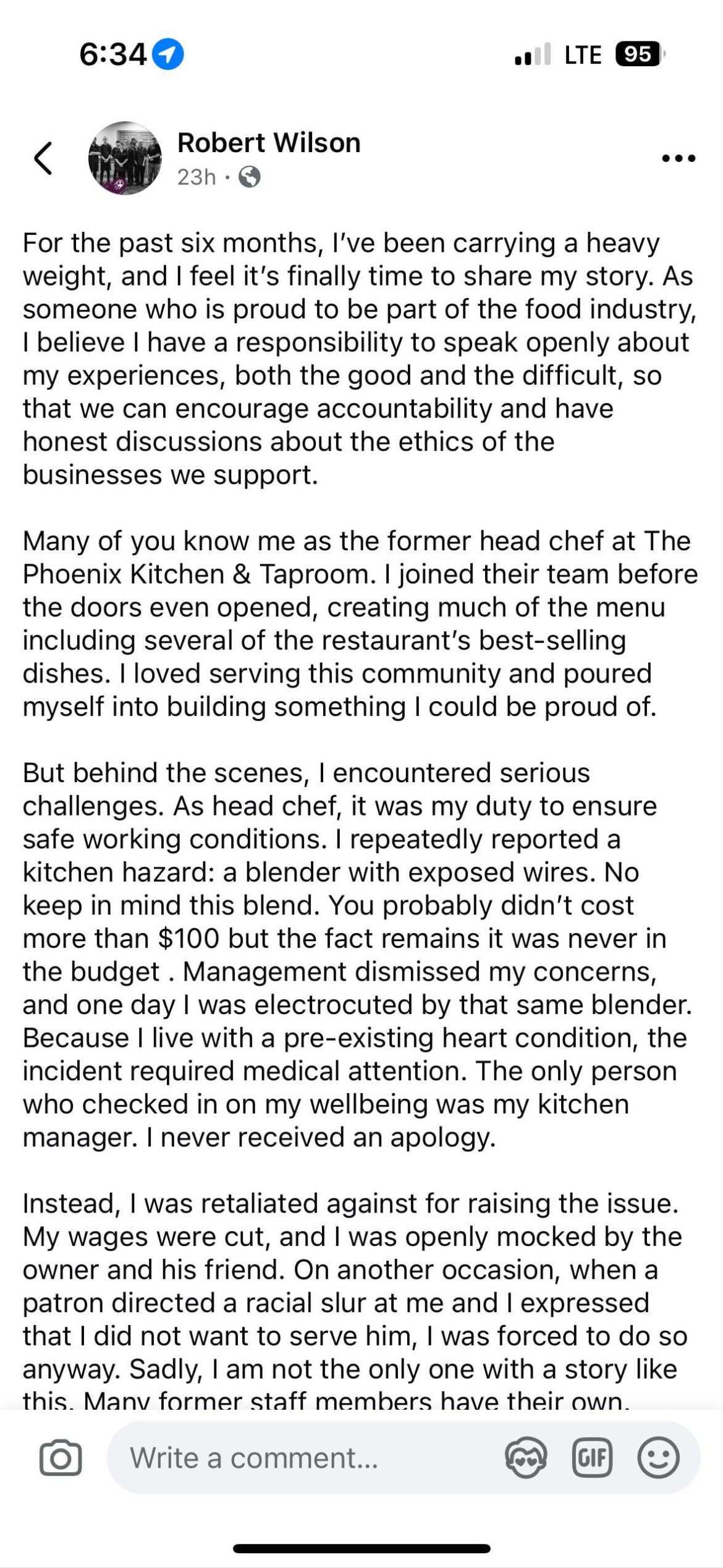 In 2 weeks, America’s Best Restaurants will feature a place its former chef says electrocuted him and stole his work.