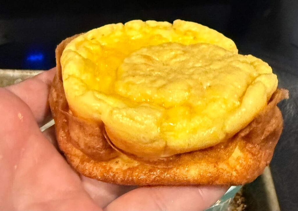 Protein German pancakes 154 Calories about 15 G protein