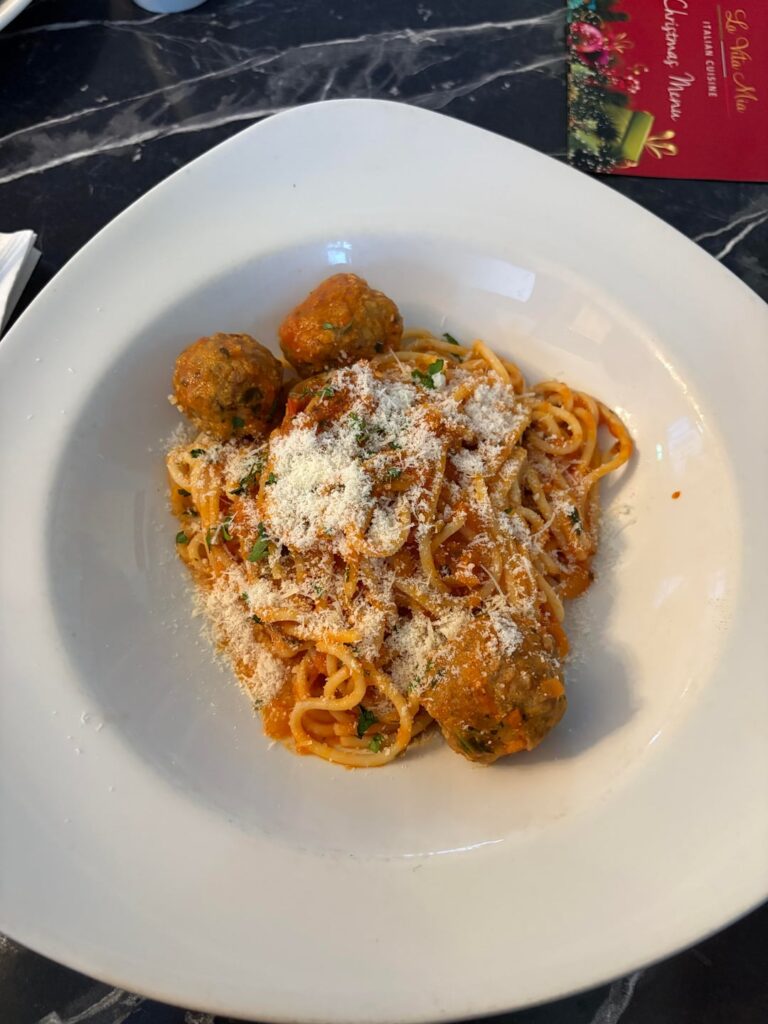 Calorie in my meal from Italian restaurant (main & dessert)