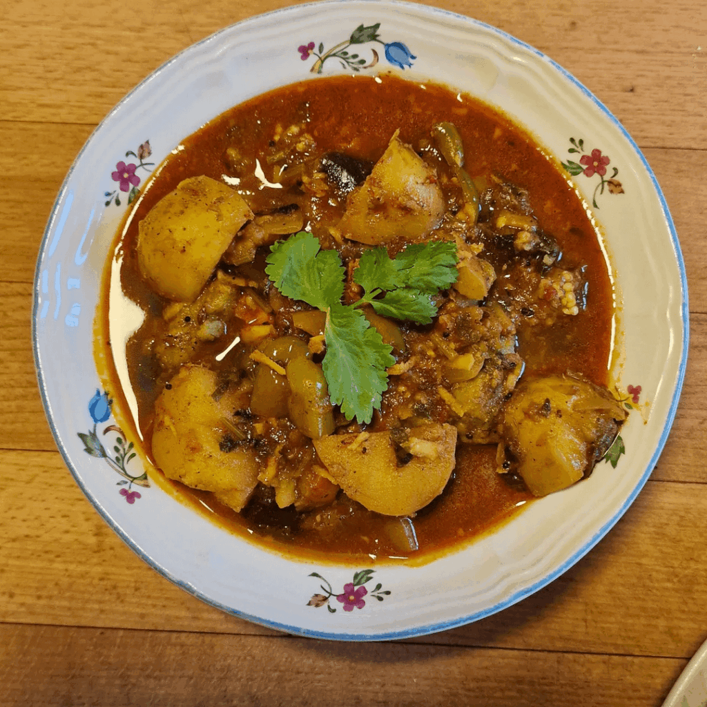 Simple and fast regular dinner after the festival