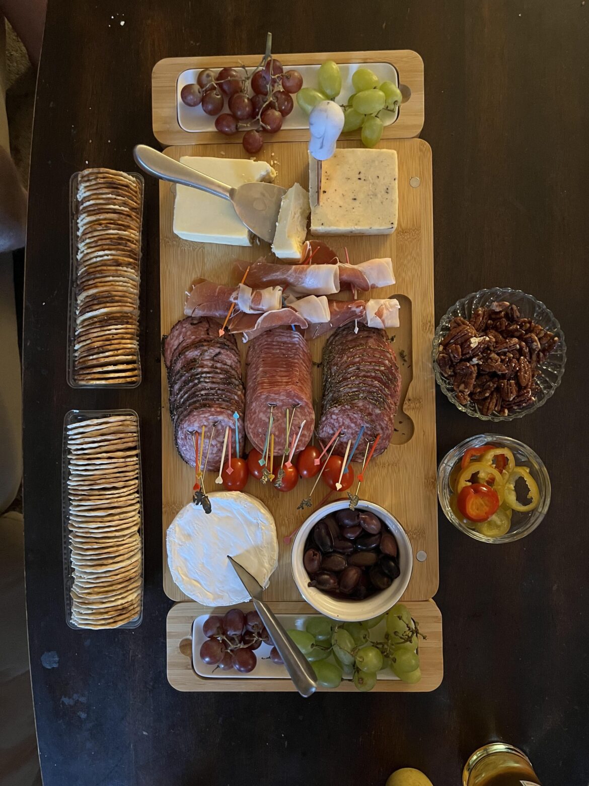 Our sweet neighbor gifted us this amazing spread and board
