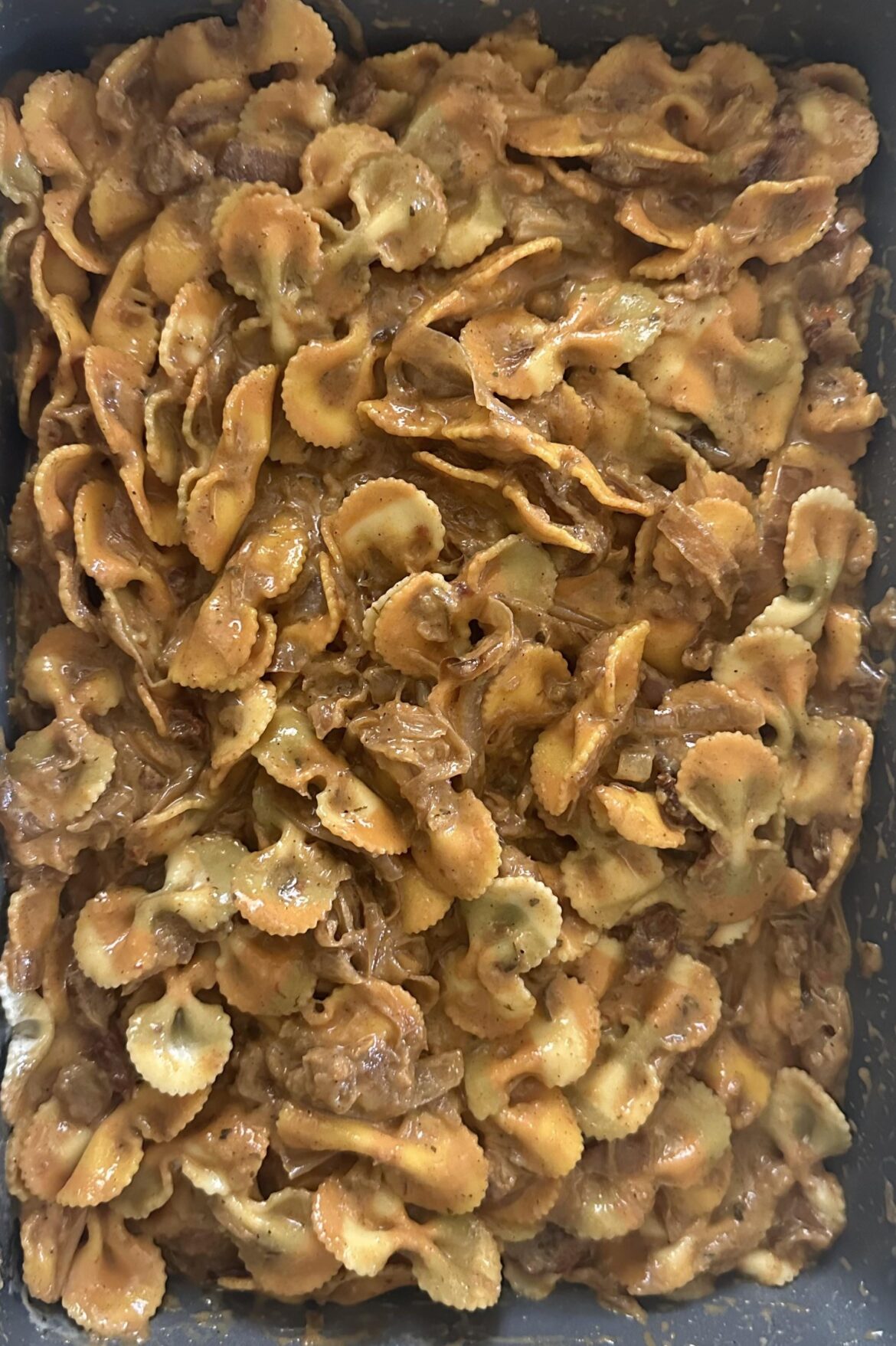 I, too, have made the caramelized onion pasta goodness and can confirm it is DELICIOUS.