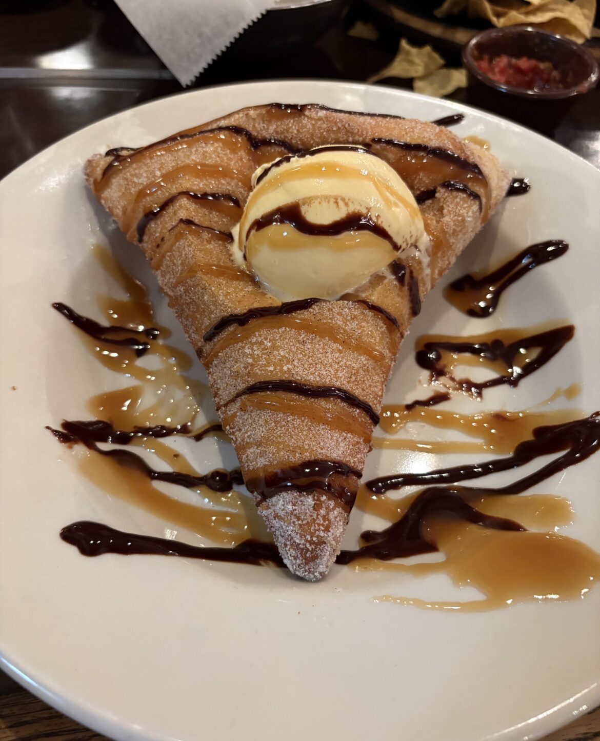 “Texas-Sized” Sopapilla by El Fenix, Dallas TX