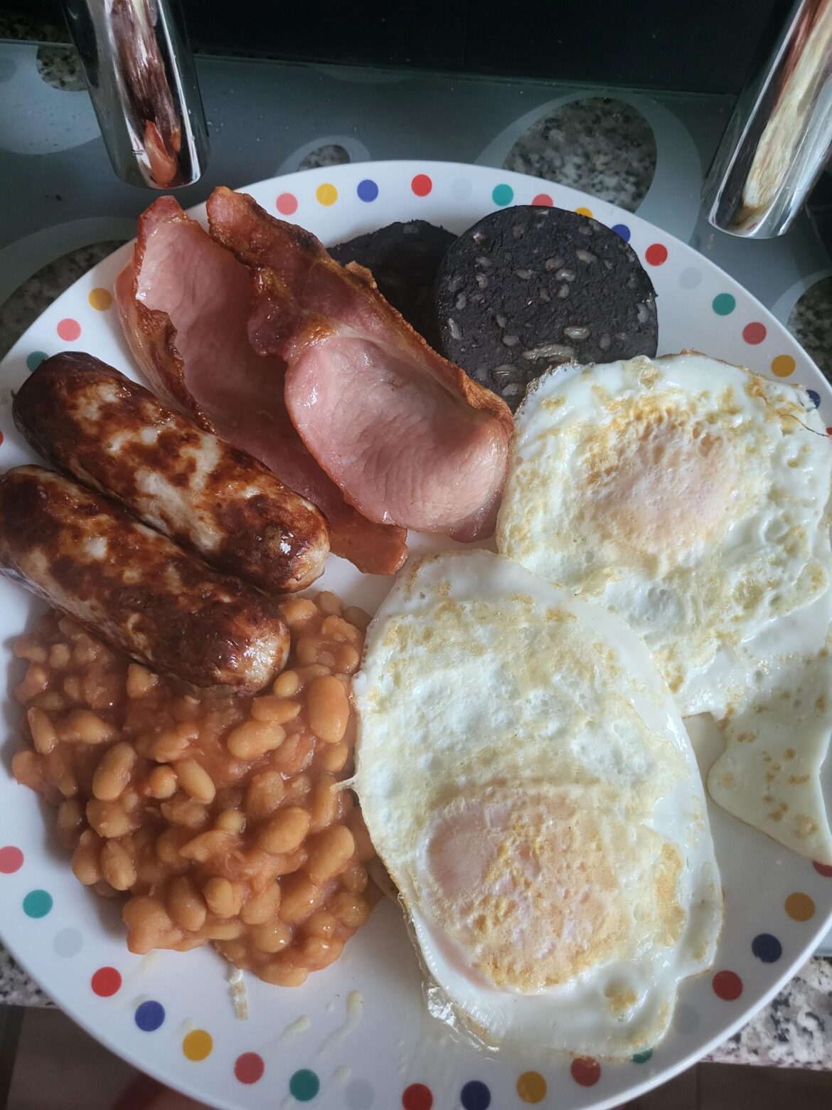 Home cooked breakfast for dinner