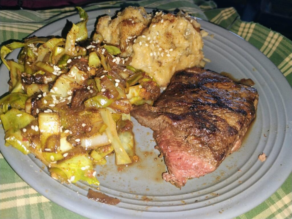 First week of sobriety ain't so bad with sitting on my couch with great food and Shogun on.