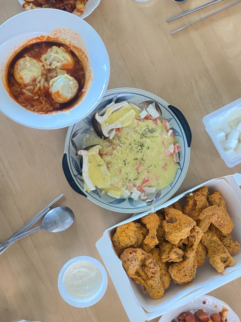 계란볶이&치즈새송이버섯