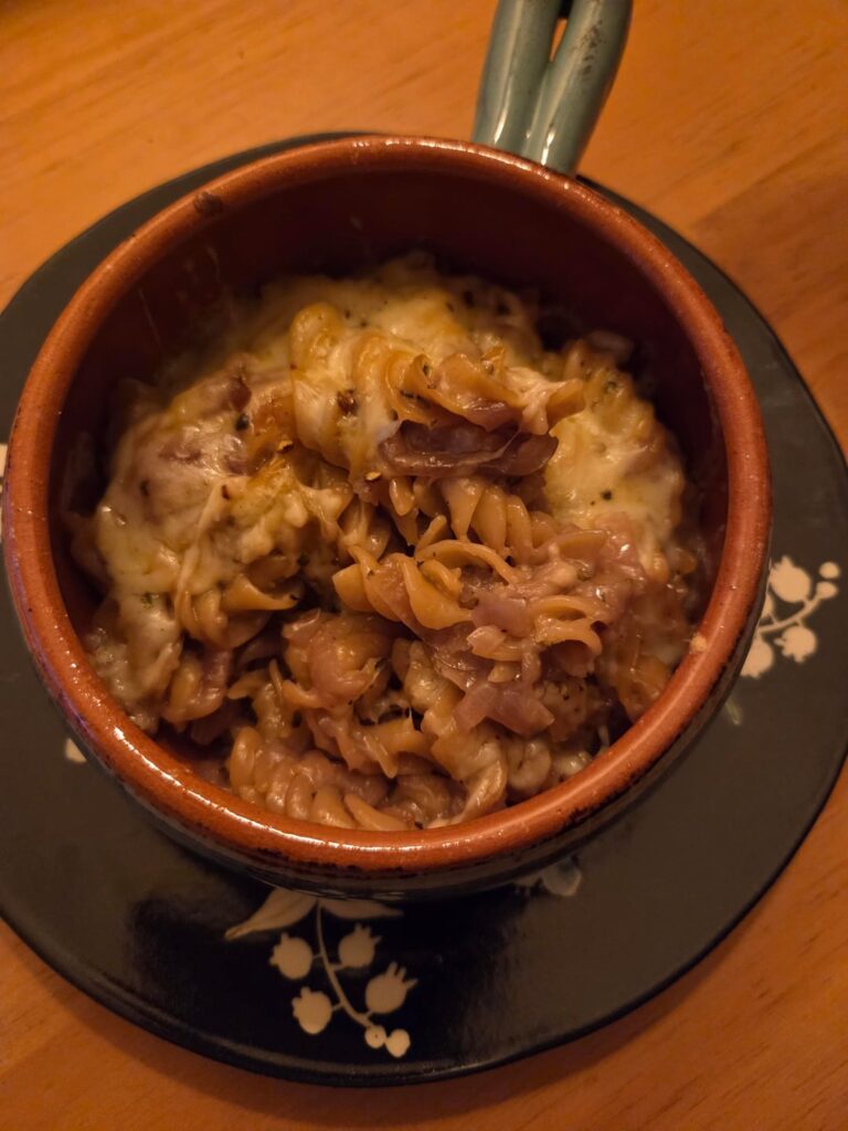 Y'all kept posting the pasta so I made it French Onion style